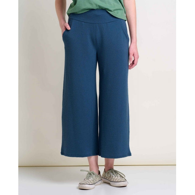 Toad & Co W Chaka Wide Leg Pant Midnight Texture