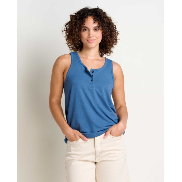 Toad & Co W Piru Henley Tank Pacific Blue