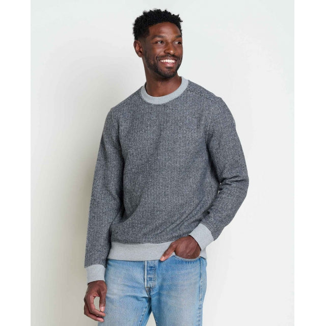 Toad & Co M Kennicott Crew Heather Grey Twill