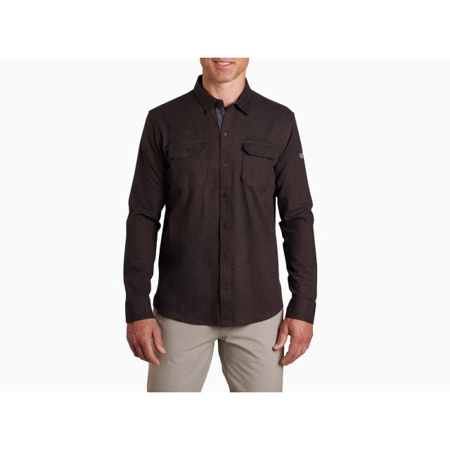 Kuhl M Descendr Flannel Ls BLACK COFFEE