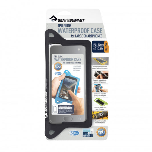 Sea To Summit Tpu Guide Waterproof Smartphone Case - Large Black