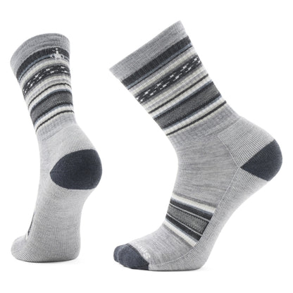 Smartwool Everyday Regarita Crew Socks CHARCOAL-LIGHT GRAY