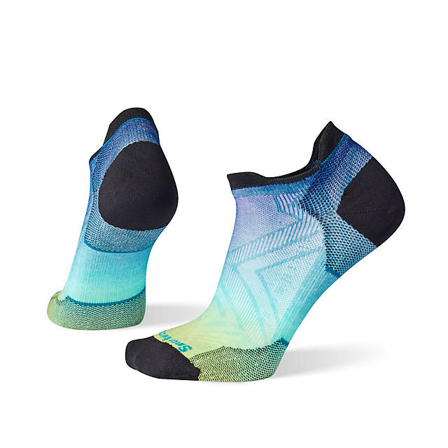 Smartwool Run Zero Cushion Ombre Print Low Ankle Socks CAPRI