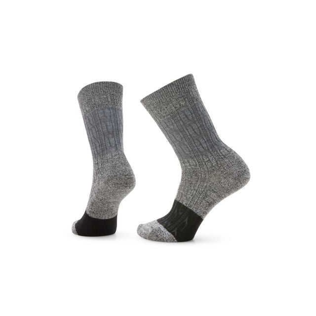 Smartwool Everyday Color Block Cable Crew Socks CHARCOAL