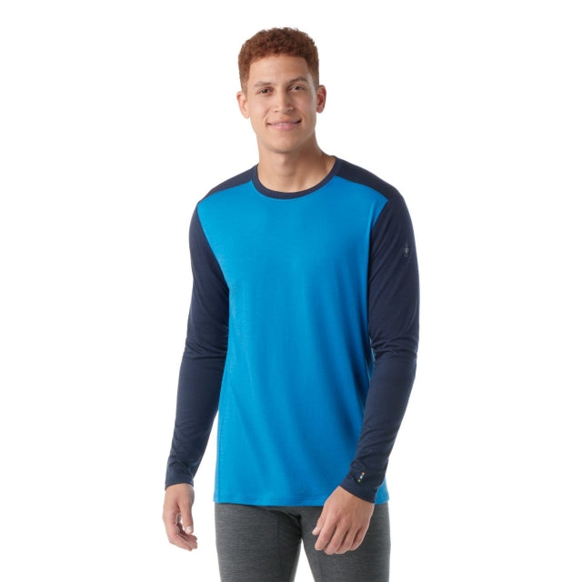 Smartwool Classic All-season Merino Base Layer Crew LAGUNA BLUE-DEEP NAVY