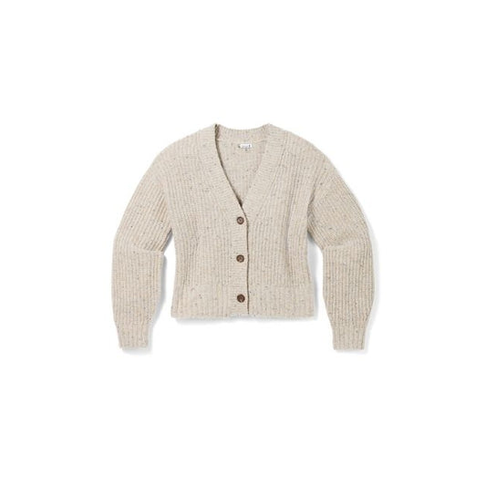 Smartwool W's Cozy Lodge Cropped Cardigan Sweater OAT HEATHER