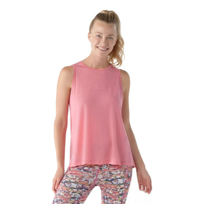 Smartwool Active Ultralite High Neck Tank GUAVA PINK