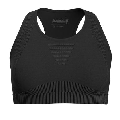 Smartwool W's Intraknit Racerback Bra BLACK HEATHER