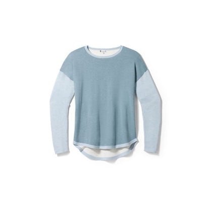 Smartwool W's Shadow Pine Colorblock Sweater LEAD HEATHER