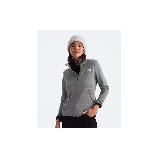 The North Face Womens Canyonlands Full Zip TNF Medium Grey Heather-NPF