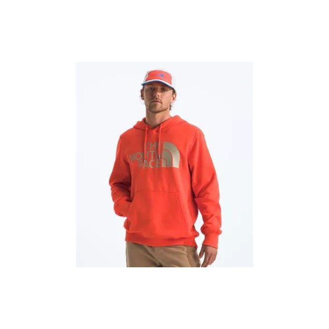 The North Face Mens Half Dome Pullover Hoodie Crimson Orange