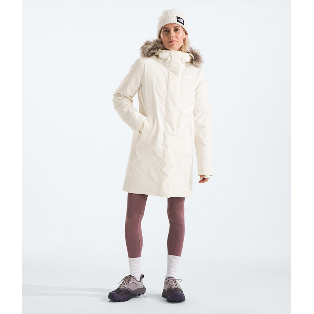 The North Face Womens Arctic Parka White Dune