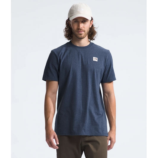 The North Face S/s Heritage Patch Heathered Tee Summit Navy Heather