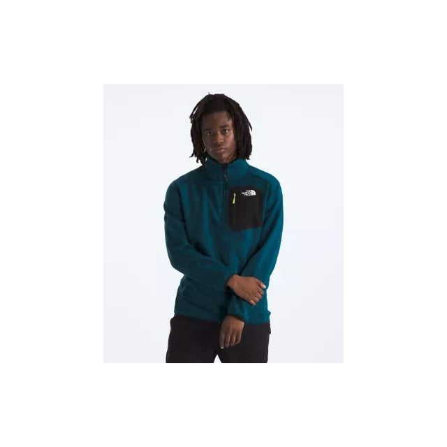 The North Face Mens Crest 1/4 Zip Midnight Petrol/TNF Black