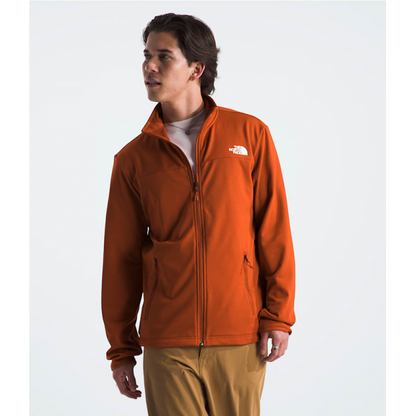 The North Face Mens Cedar Trail Grid Fleece Full Zip Jacket Earthen Copper