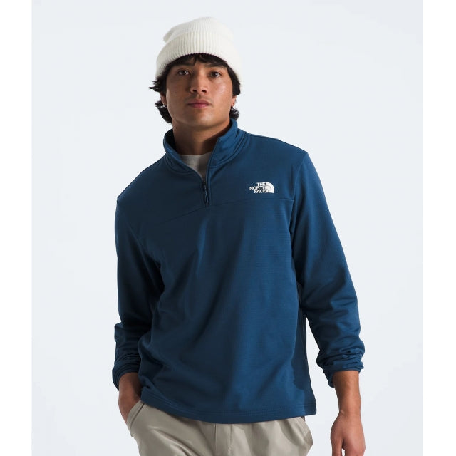 The North Face Cedar Trail Grid Fleece 1/4 Zip Shady Blue