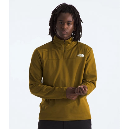 The North Face Cedar Trail Grid Fleece 1/4 Zip Moss Green