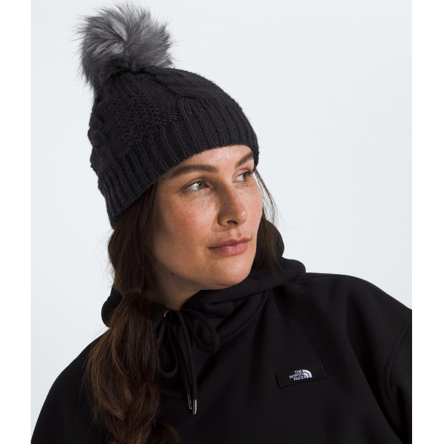 The North Face Oh Mega Fur Pom Lined Beanie TNF Black