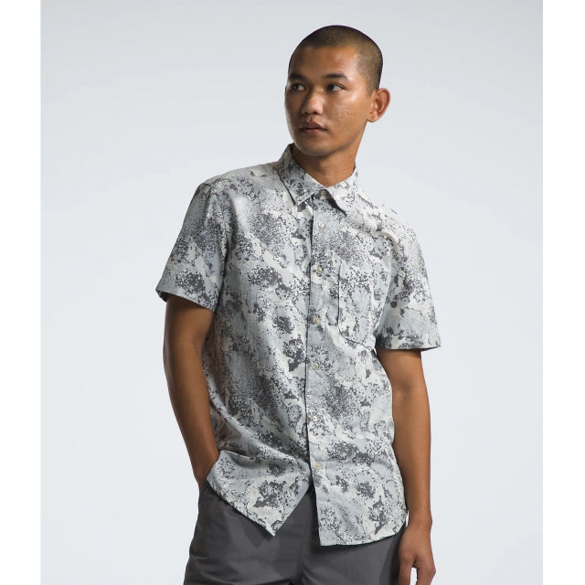 The North Face S/s Baytrail Pattern Shirt High Rise Grey Moss Camo Print