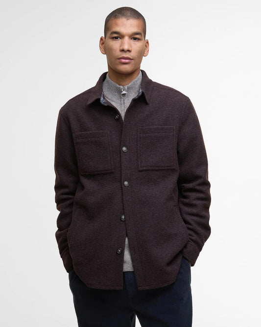 M barbour marlow tailored wool blend overshirt