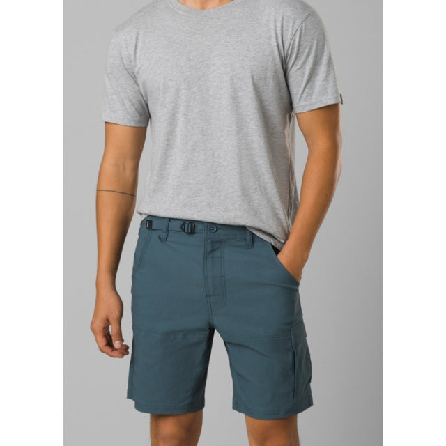 Prana M Stretch Zion Short Ii 10" GREY BLUE