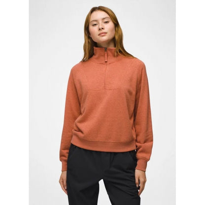 Prana W Cozy Up Pullover TERRACOTTA HEATHER