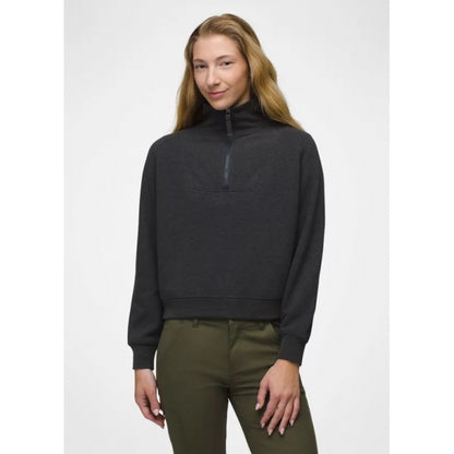 Prana W Cozy Up Pullover CHARCOAL