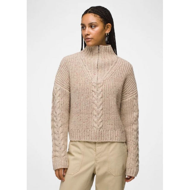 Prana W Laurel Creek Sweater OATMEAL