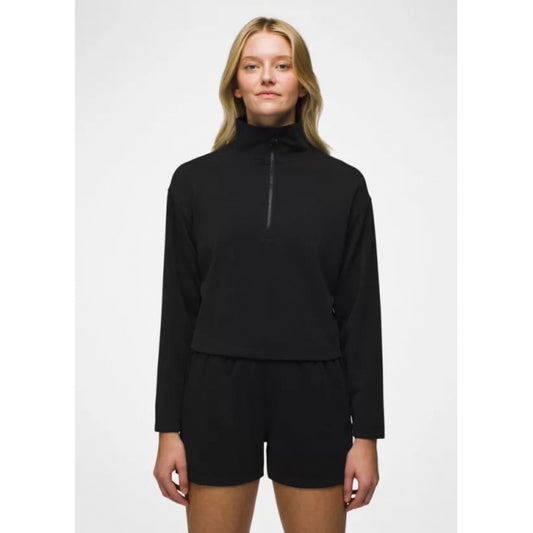 Prana W Shea Half Zip BLACK