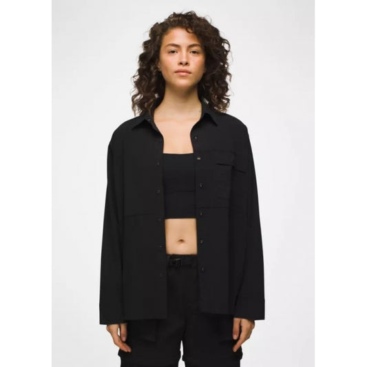 Prana W Railay Ls Button Down BLACK