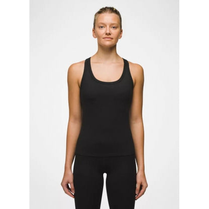 Prana W Heavana Racerback Tank BLACK HEATHER