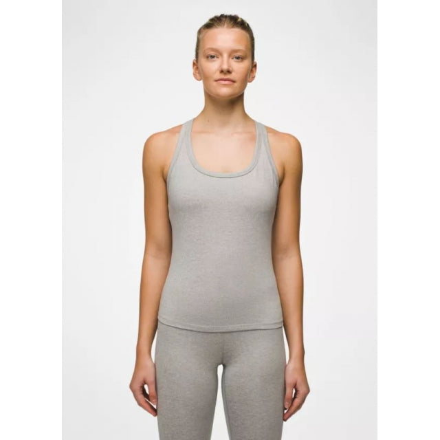 Prana W Heavana Racerback Tank HEATHER GREY