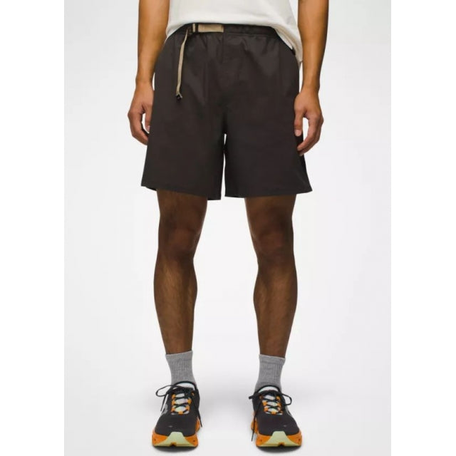 Prana M Stretch Zion Pull On Short 7" DARK IRON