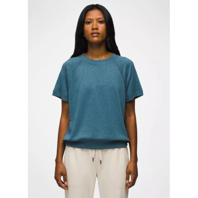 Prana W Cozy Up Wandery S/s HIGH TIDE HEATHER