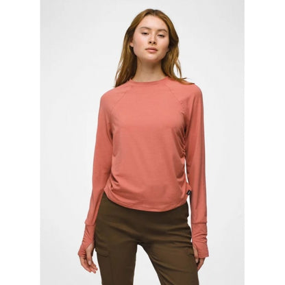 Prana W Sol Searcher Ls Crew TERRACOTTA
