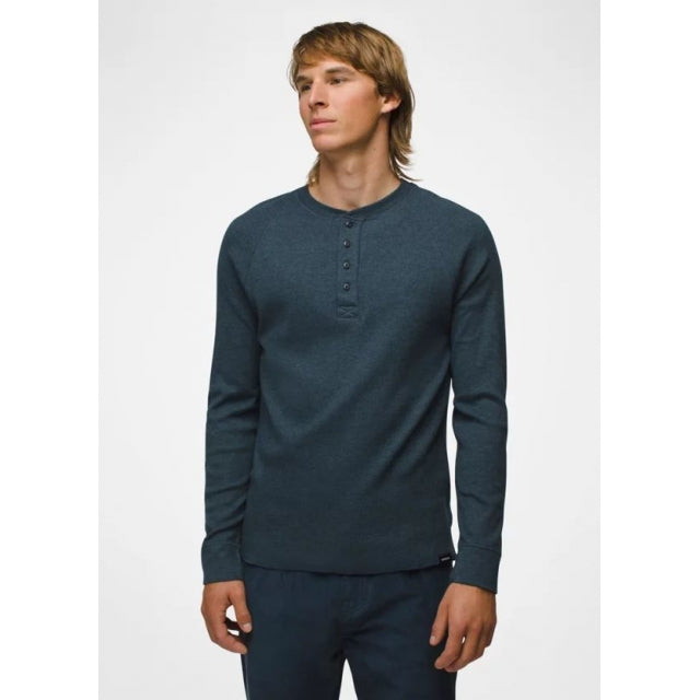 Prana M Touchstone Henley STORMY NIGHT HEATHER