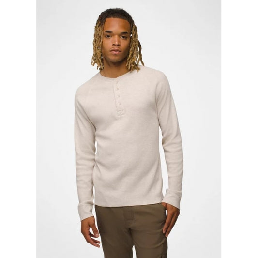 Prana M Touchstone Henley OATMEAL HEATHER