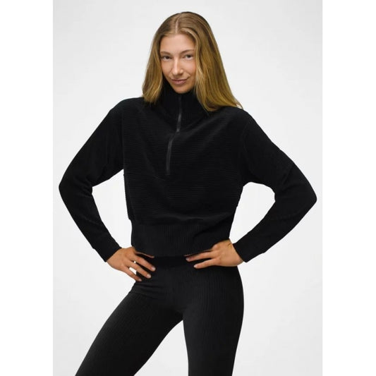 Prana W Escambia Half Zip BLACK