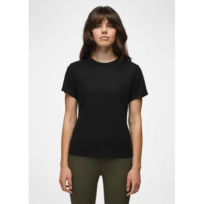 Prana Cozy Up Ss Crew Black