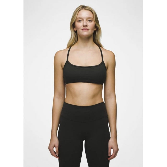 Prana Heavana Every Minute Bra Black Heather