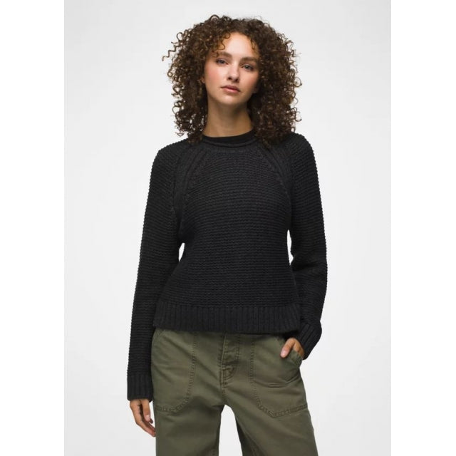 Prana W Cades Cove Sweater CHARCOAL