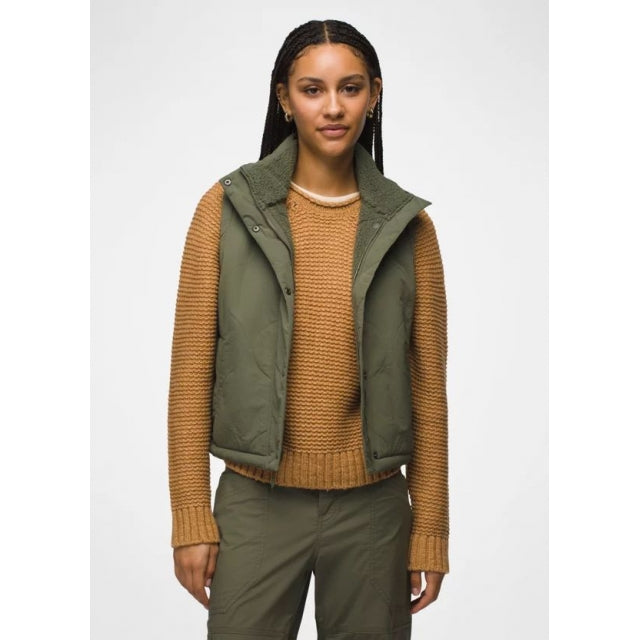 PRANA W Encinitas Vest Rye Green