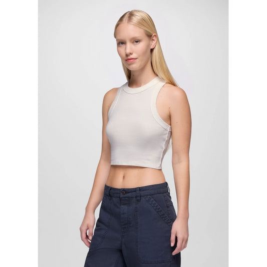 Prana Lotus High Neck Tank Soft White