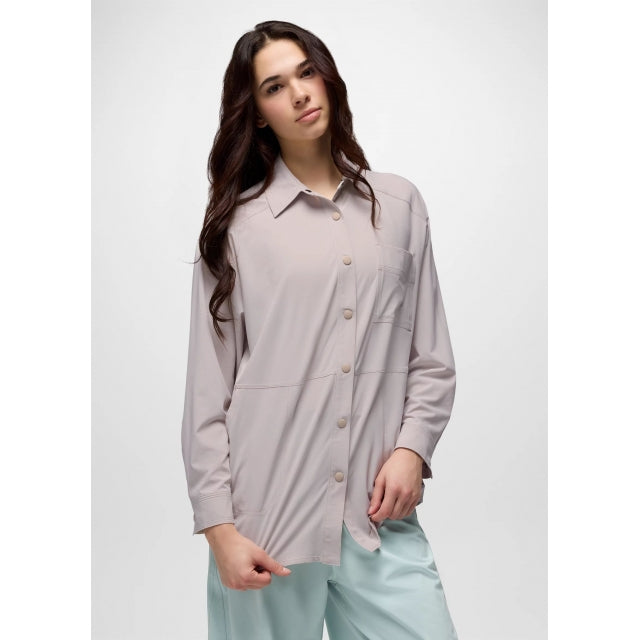 Prana Railay Oversized Button Down Almond