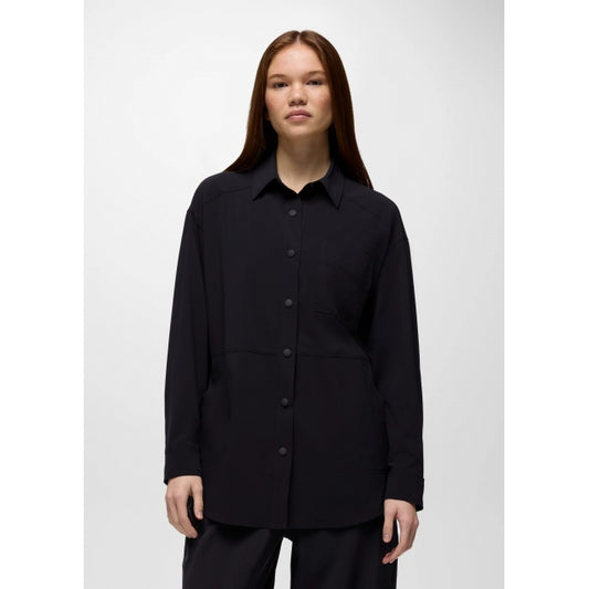 Prana Railay Oversized Button Down Black