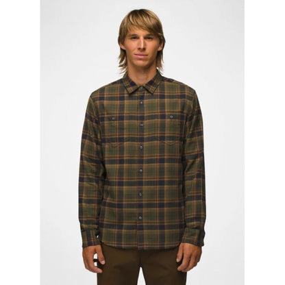 Prana M Dolberg Flannel Shirt CARGO GREEN