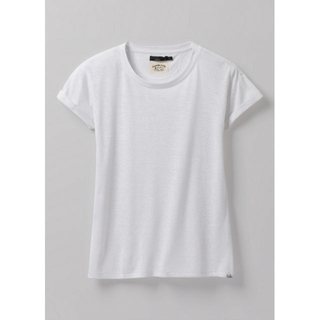 Prana W Cozy Up T-shirt WHITE