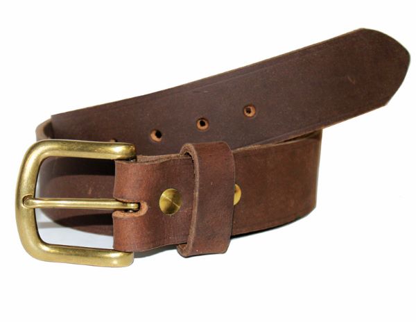 ROUGH CUT LEATHER BELT