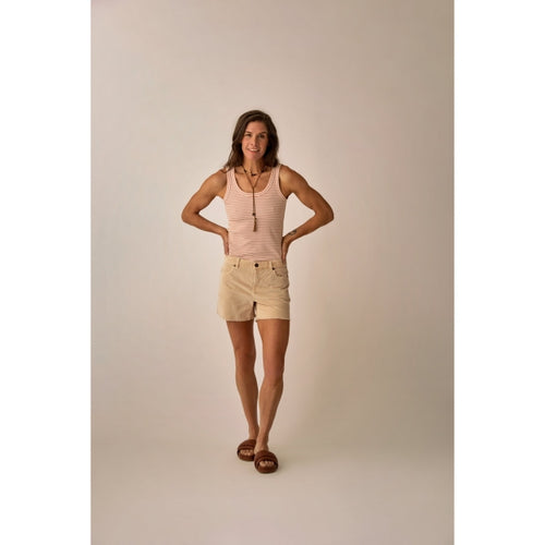 Crema Stripe / Small Medium