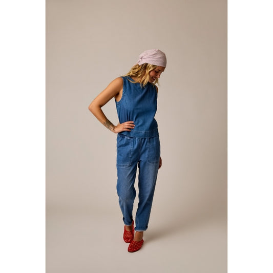 Womens Susie Denim Tank Carve Designs
